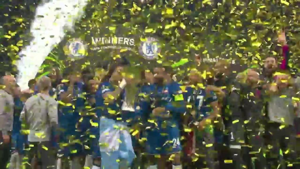 ?榮耀藍軍!歐協聯奪冠捧杯!里斯-詹姆斯高舉獎杯全隊慶祝